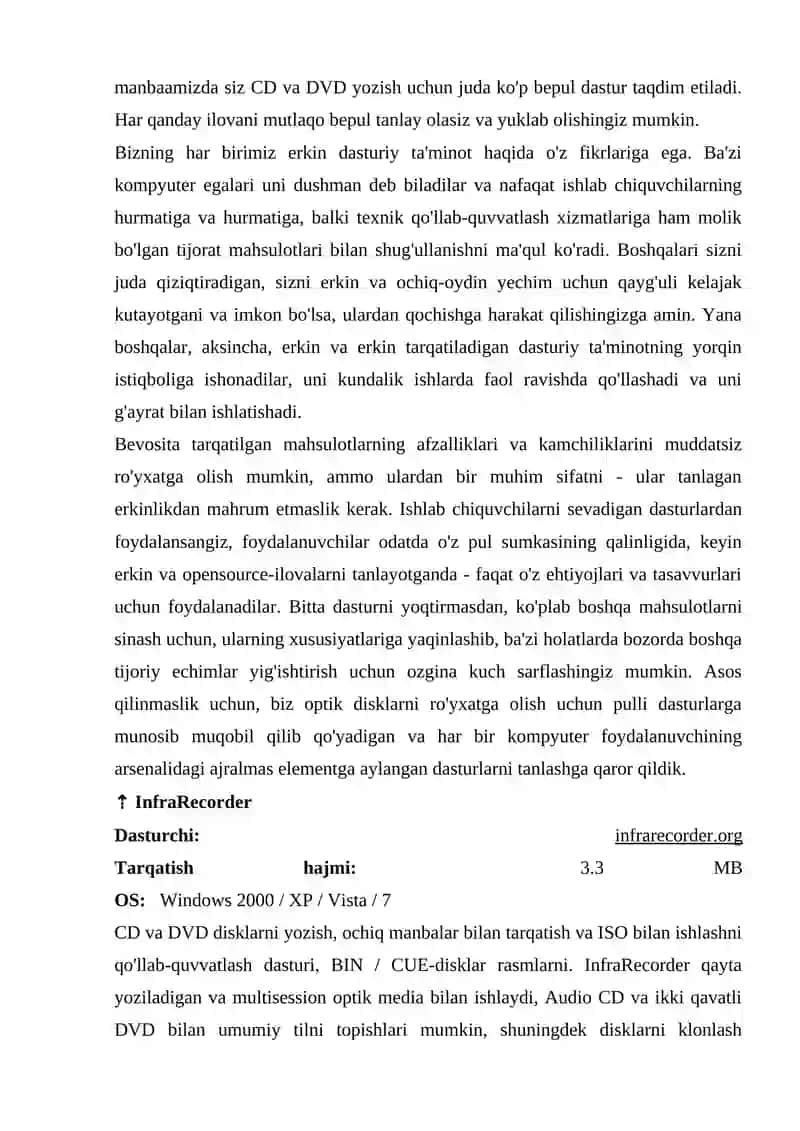 DISKNI YOZISH UCHUN DASTURI 3