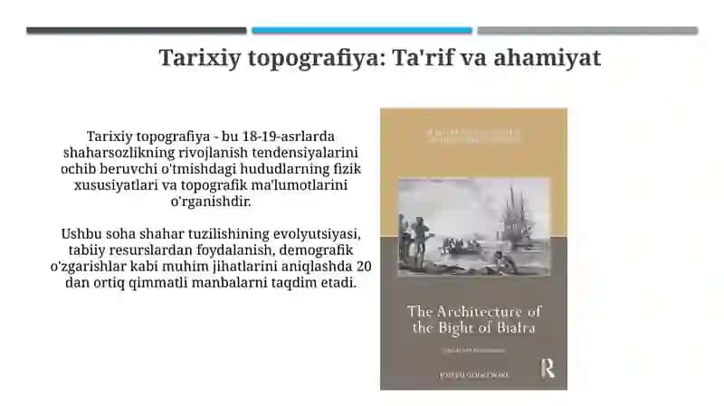 Tarixiy Topografiya-Shaharsozlik Madaniyatini O'rganish Manbasi 3