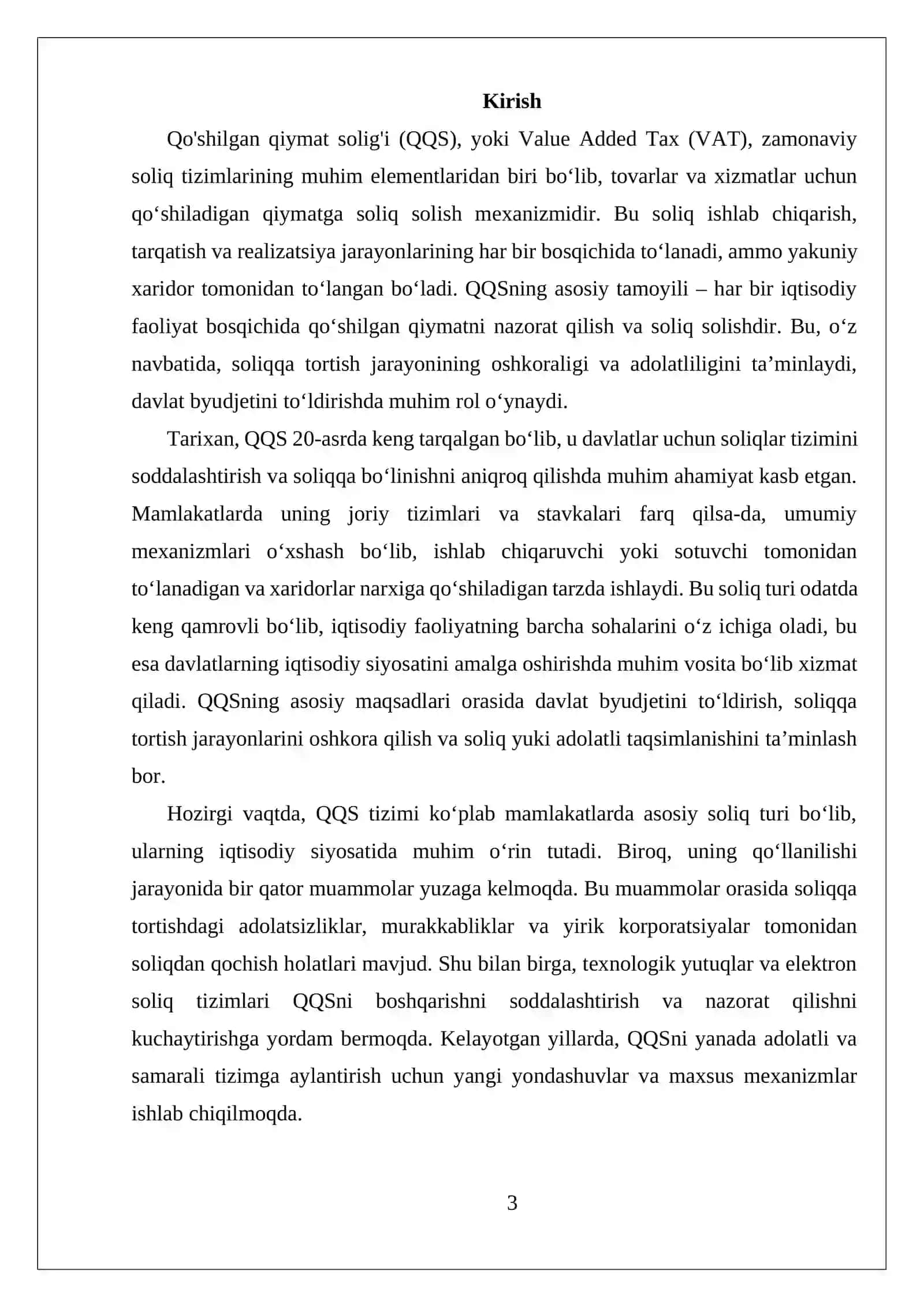 Qo'shilgan qiymat solig'i 3