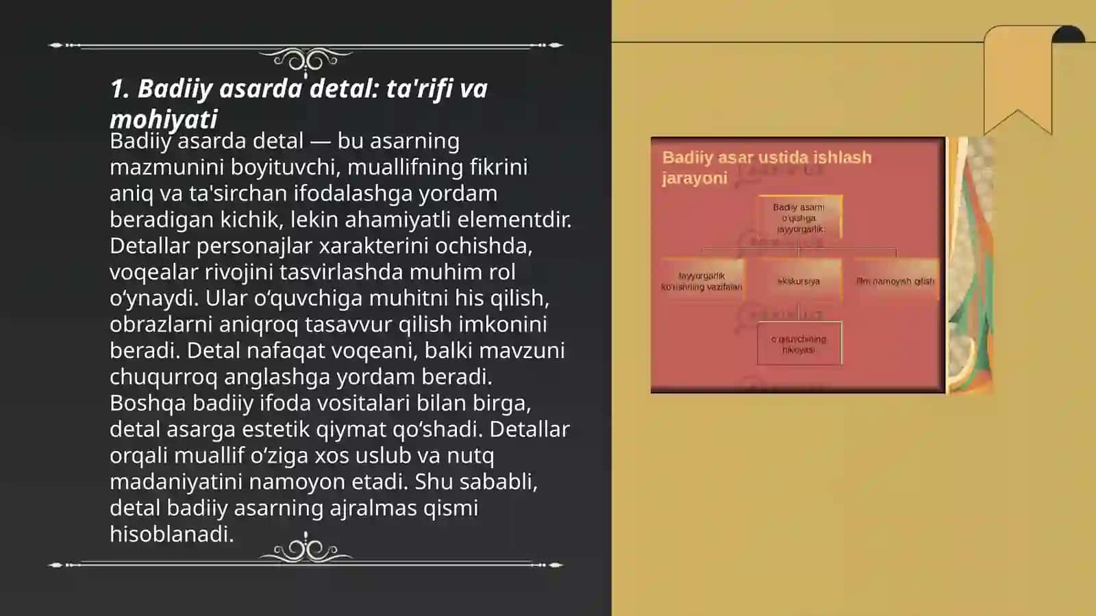 Badiiy asarda detal 3