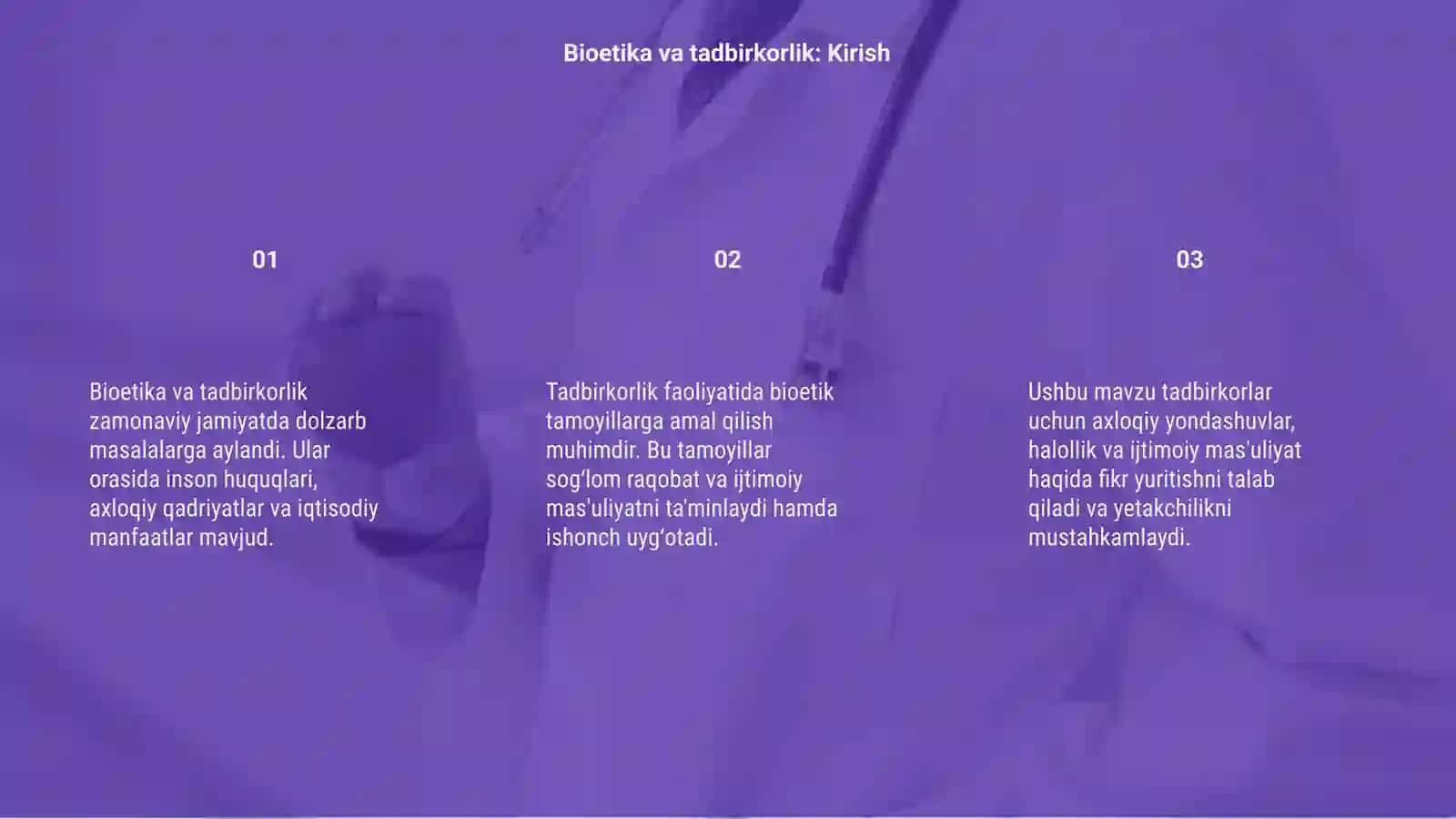 Bioetika va tadbirkorlik 3