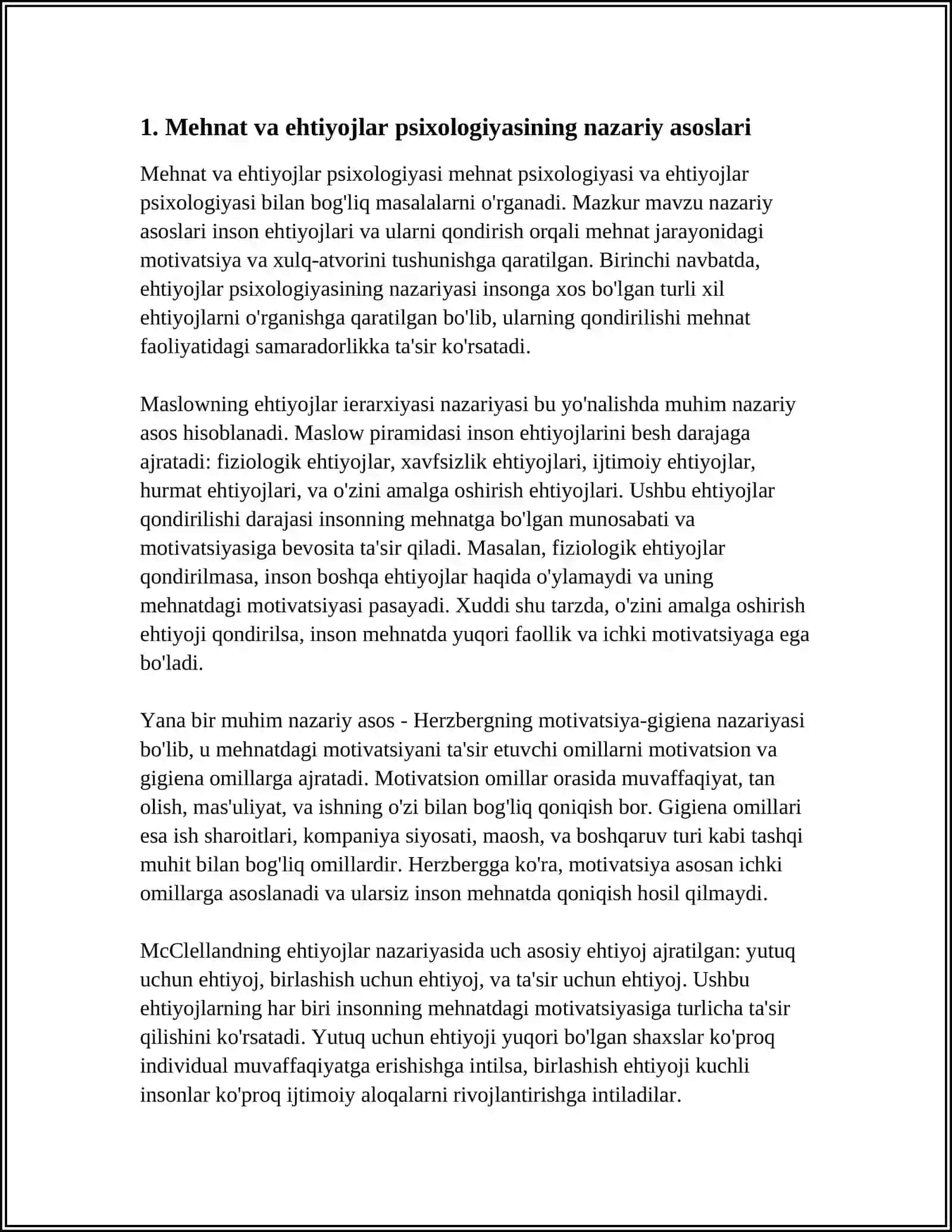 MEHNAT VA EHTIYOJLAR PSIXOLOGIYASI 3