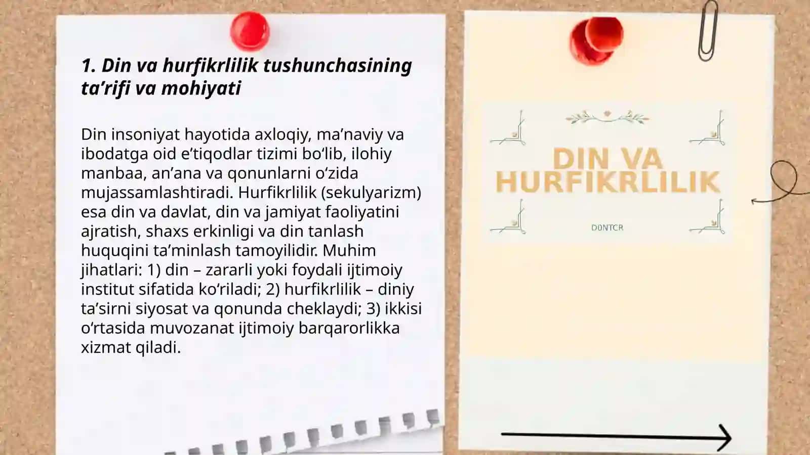Din va hurfikrlilik tushunchasi 3