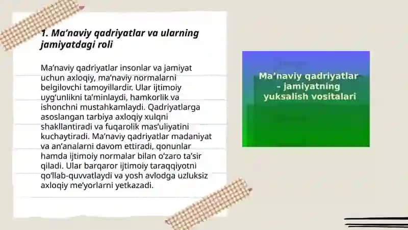 Jamiyatning maʼnaviy asoslari 3
