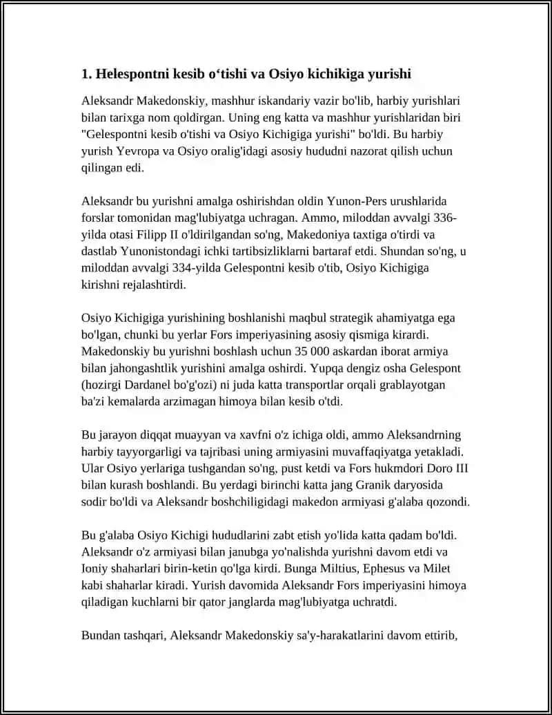 ALEKSANDR MAKEDONSKIYNING HARBIY YURISHLARI 3