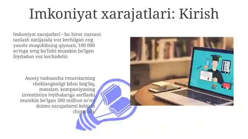 Imkoniyat xarajatlari 3