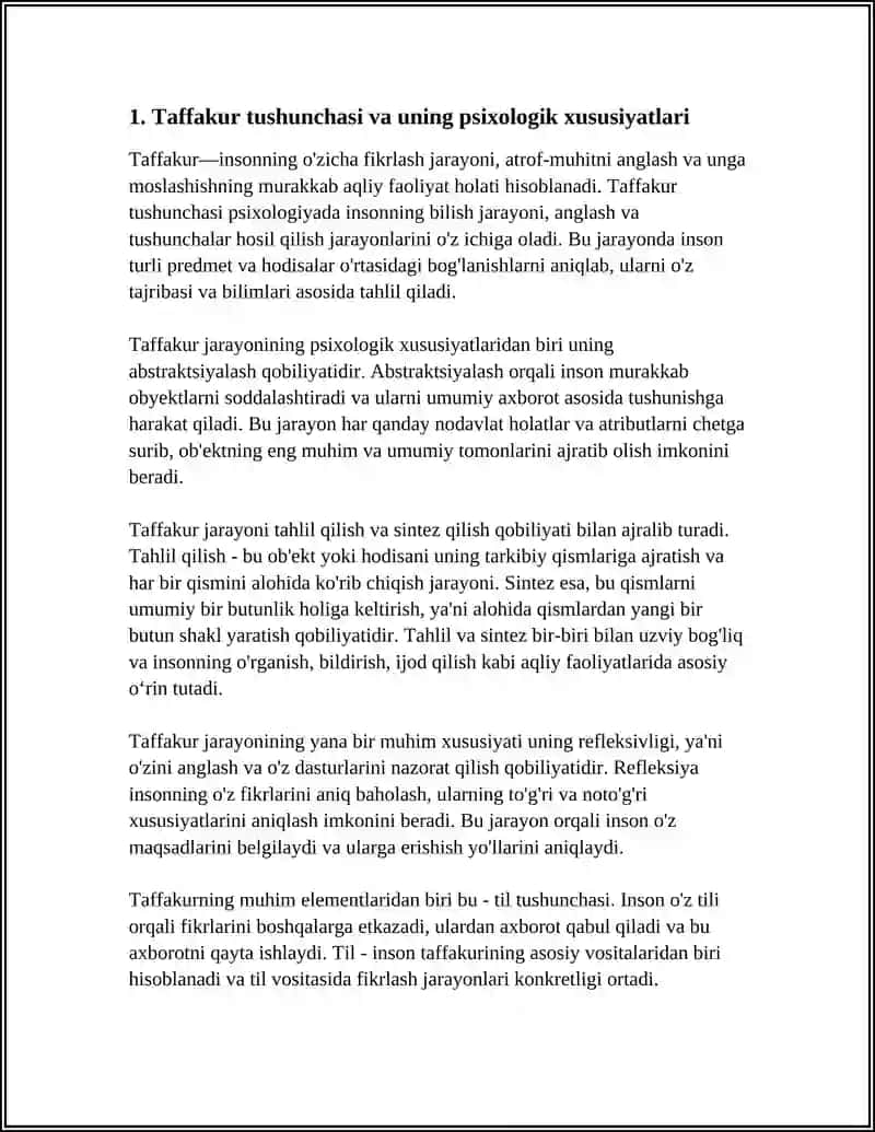 TAFFAKUR VA UNING BUZILISHLARI 3