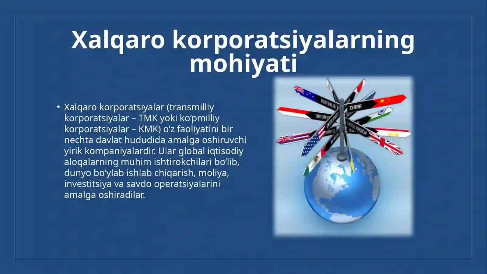 Xalqarokorporatsiyalar moliya munosabatlari 3
