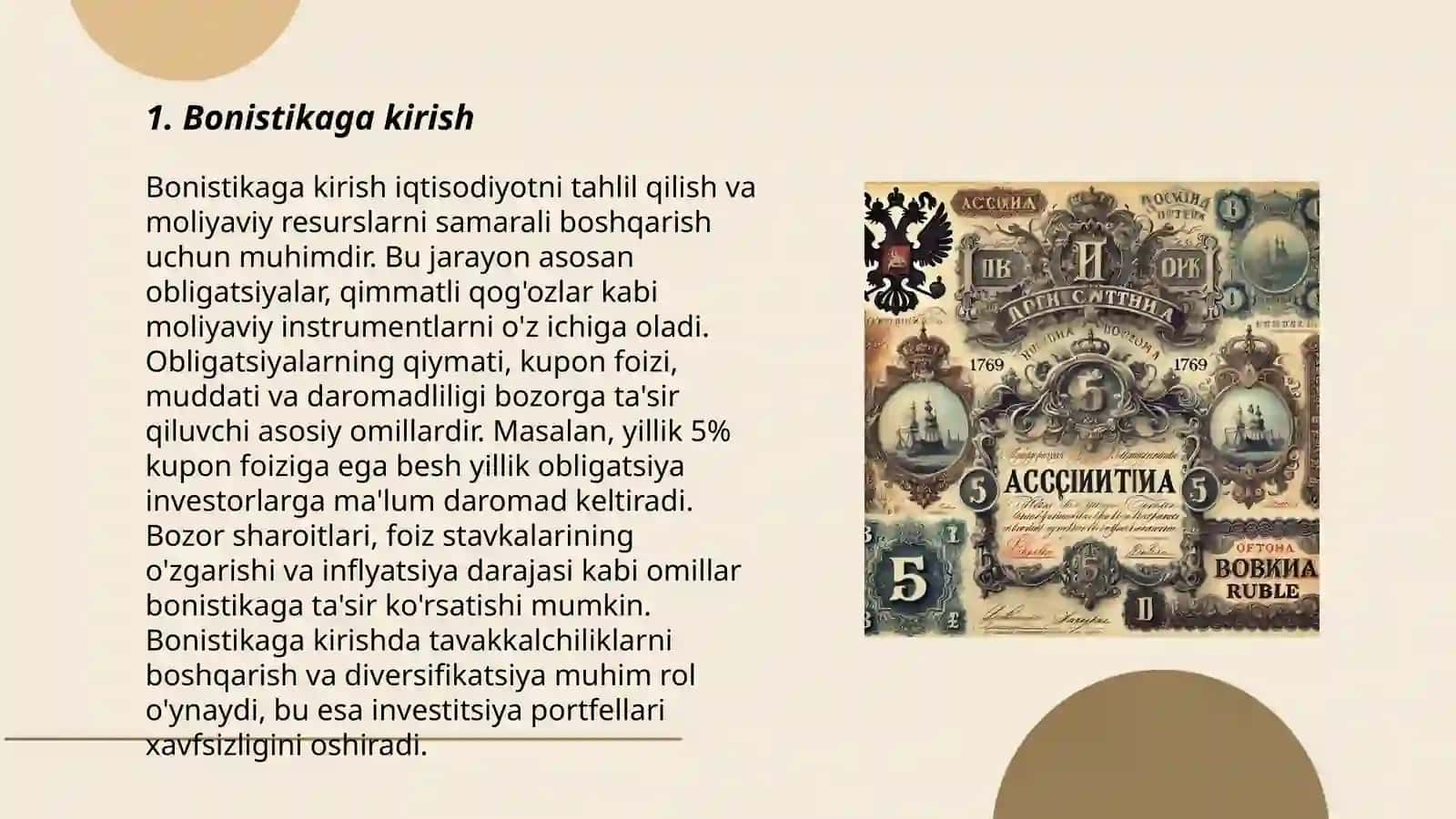 Bonistikaga kirish 3