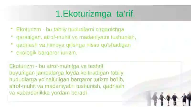 Barqaror ekoturizm tamoyillari 3