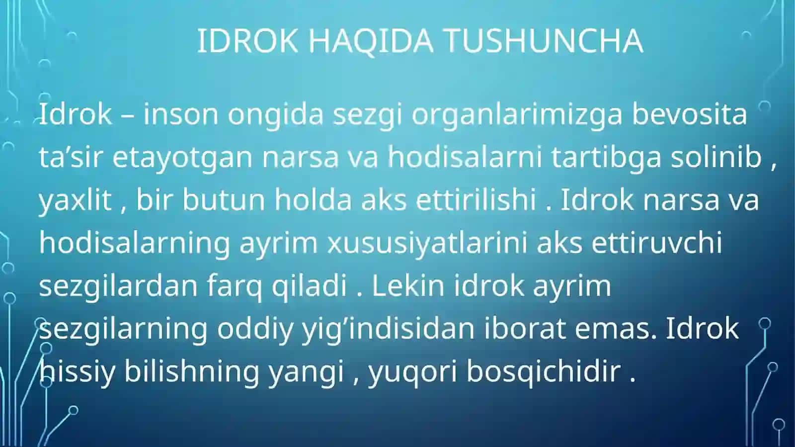 Idrok murakkab psixik jarayon sifatida 3