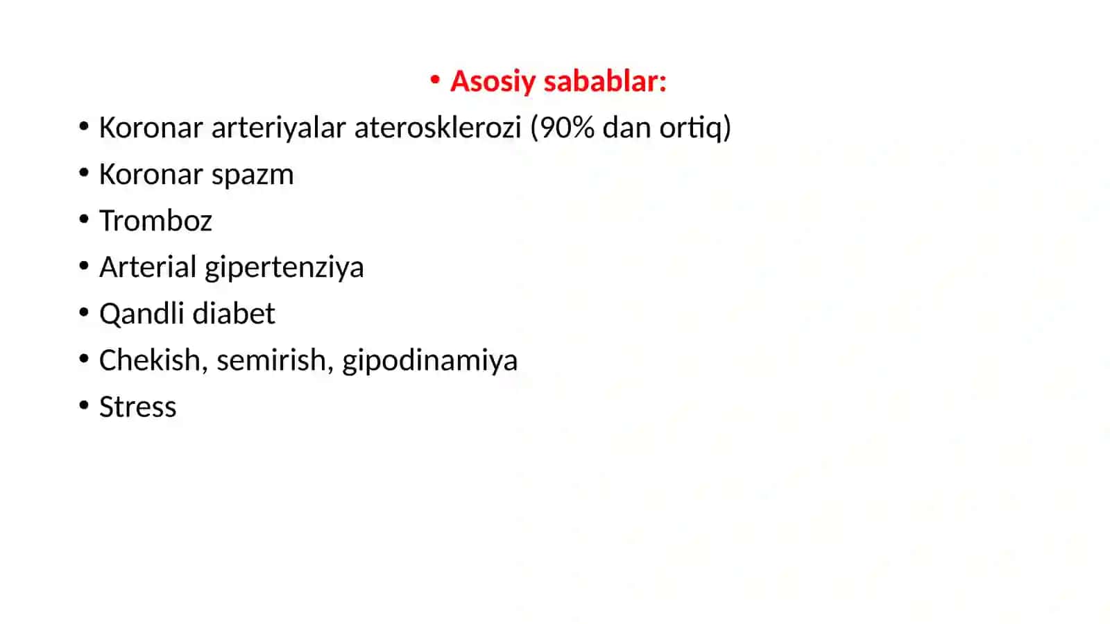 Yurakning ishemik kasalligi (YuIK) 3