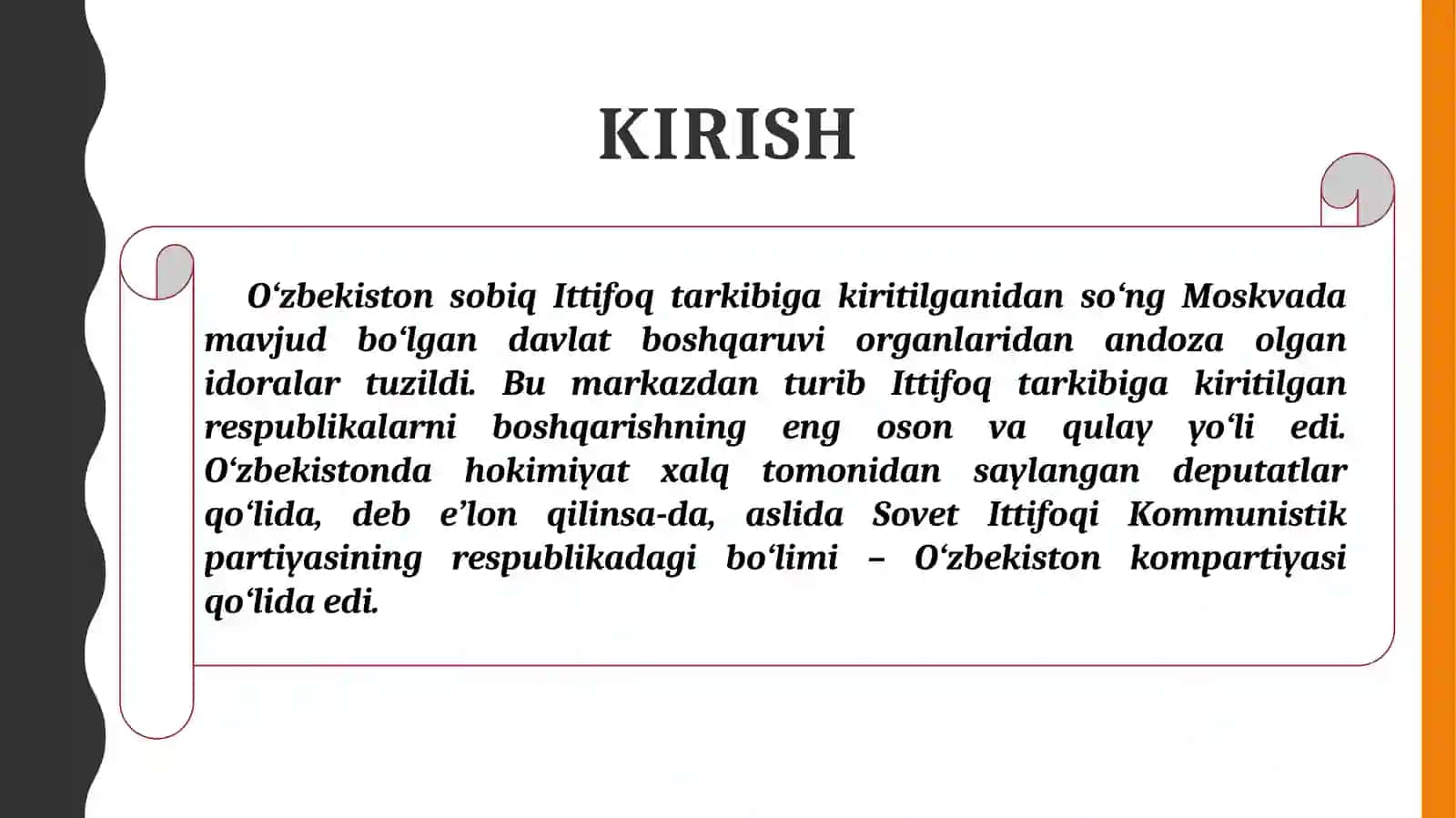Sovet hokimiyatining Oʻzbekiston SSRdagi Sanoatlashtirish siyosati 3