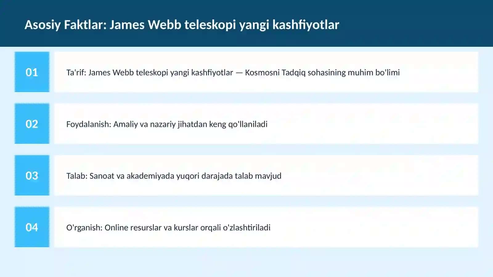 James Webb teleskopi yangi kashfiyotlar 3