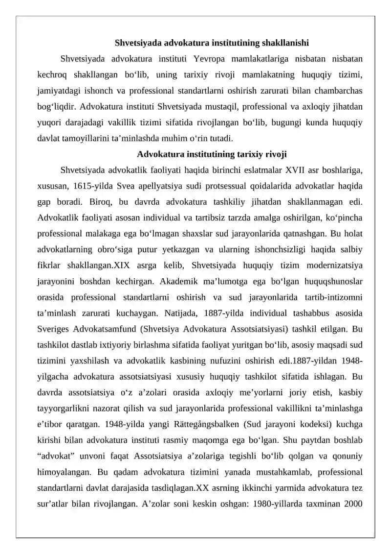 Shvetsiyada advokatura instituti 3