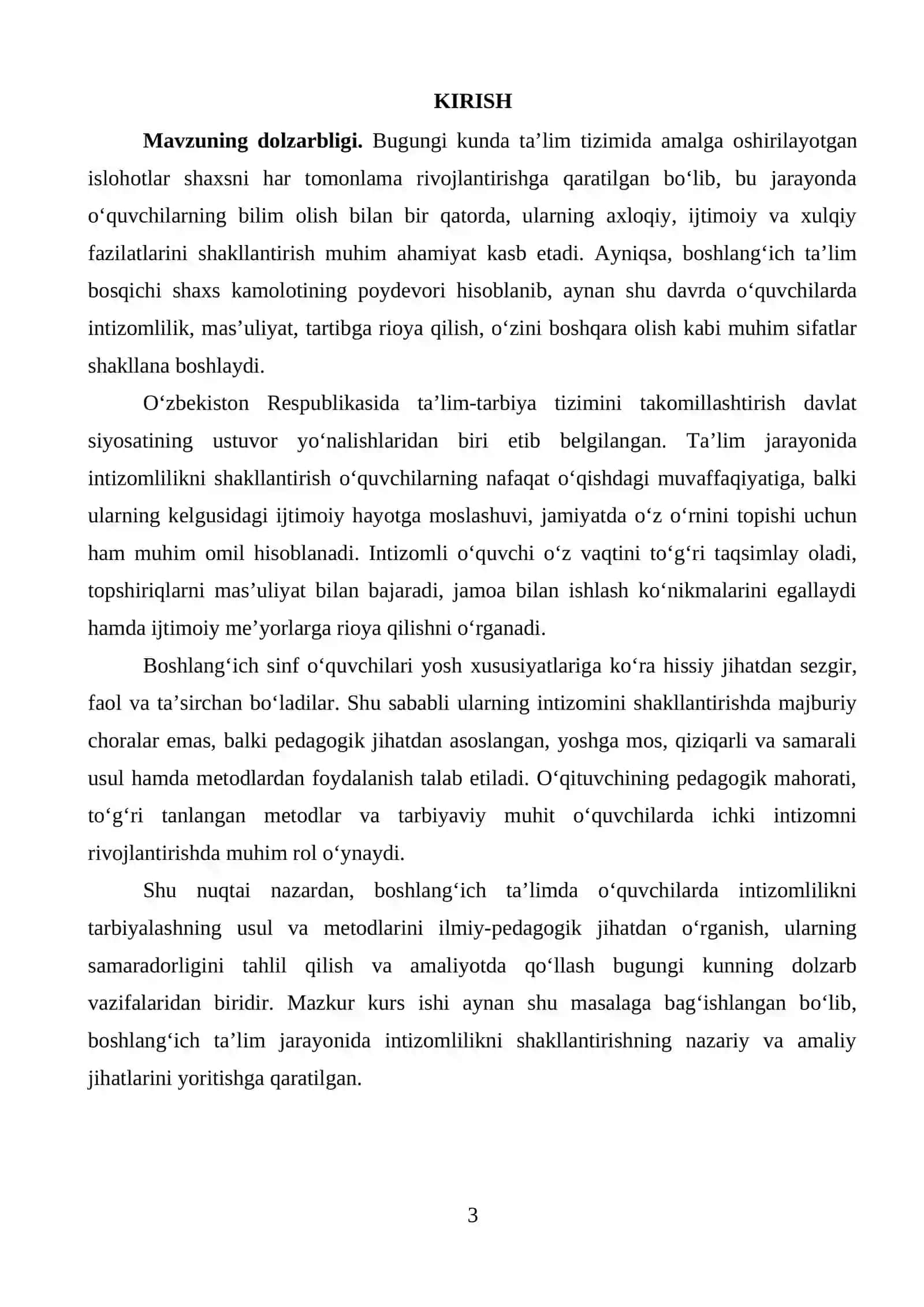 Intizomlilikni tarbiyalashning Usul va Metodlari 3