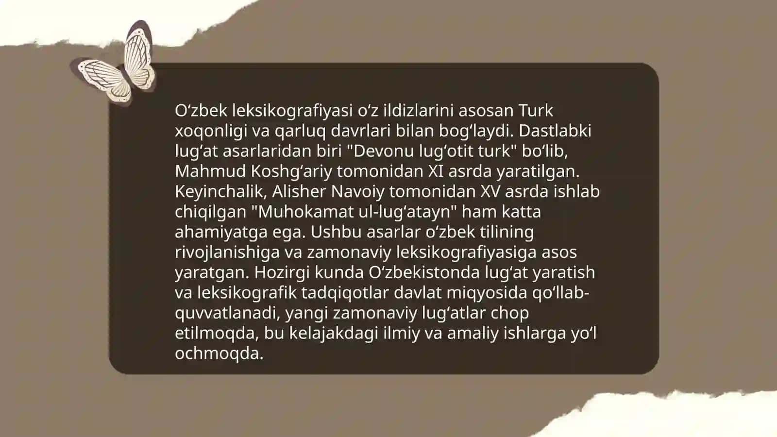 Oʻzbek leksikografiyasining tarixiy ildizlari 3