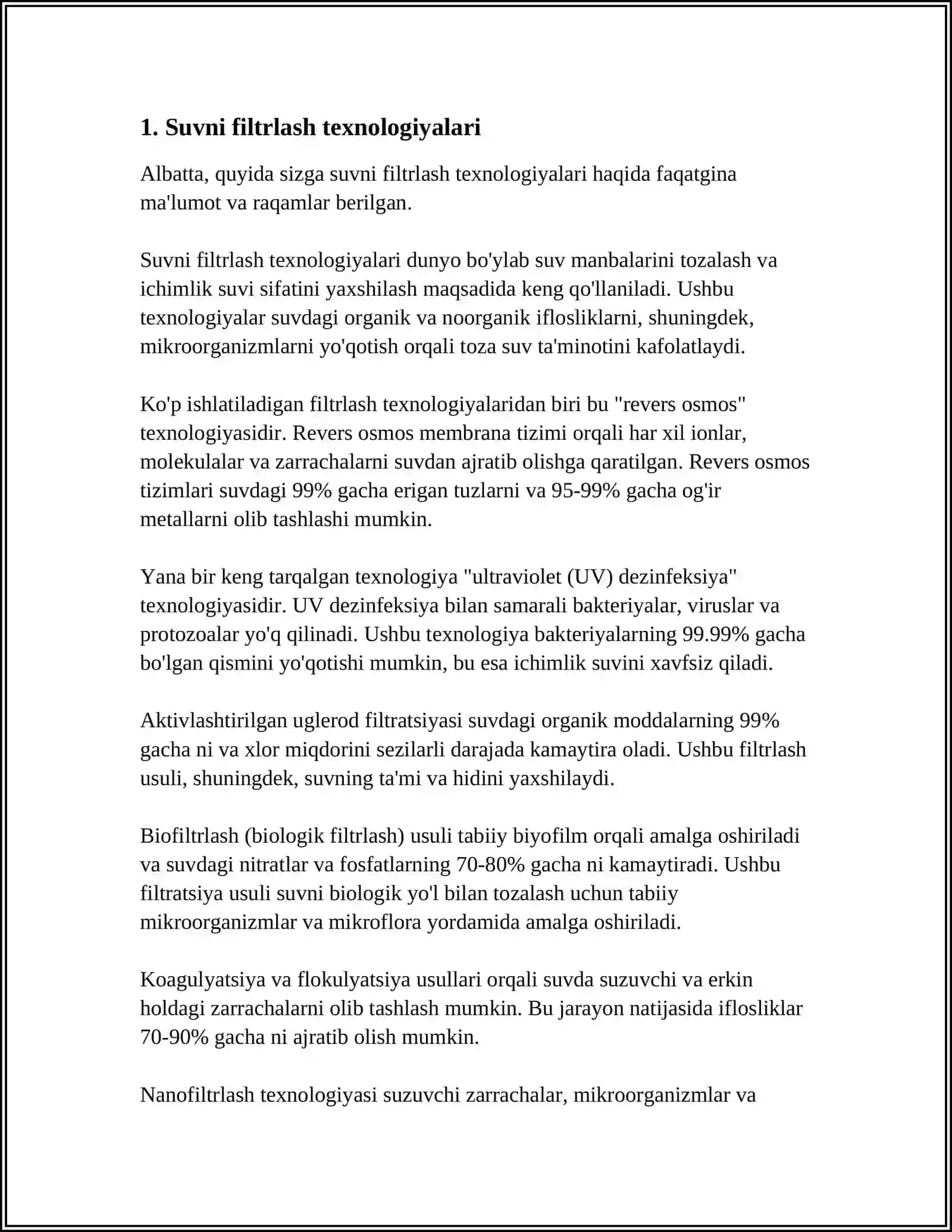 ICHIMLIK SUVI SIFATINI YAXSHILASHNING ASOSIY USULLARI 3