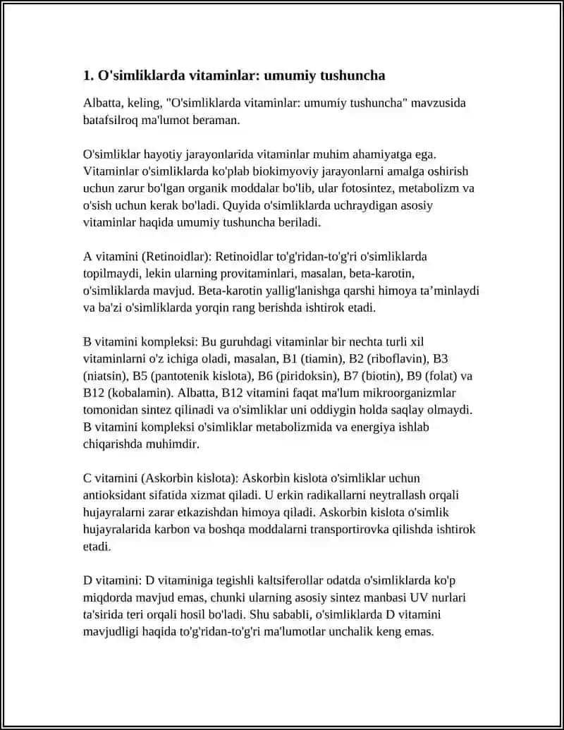 O'SIMLIKLARDA VITAMINLAR 3