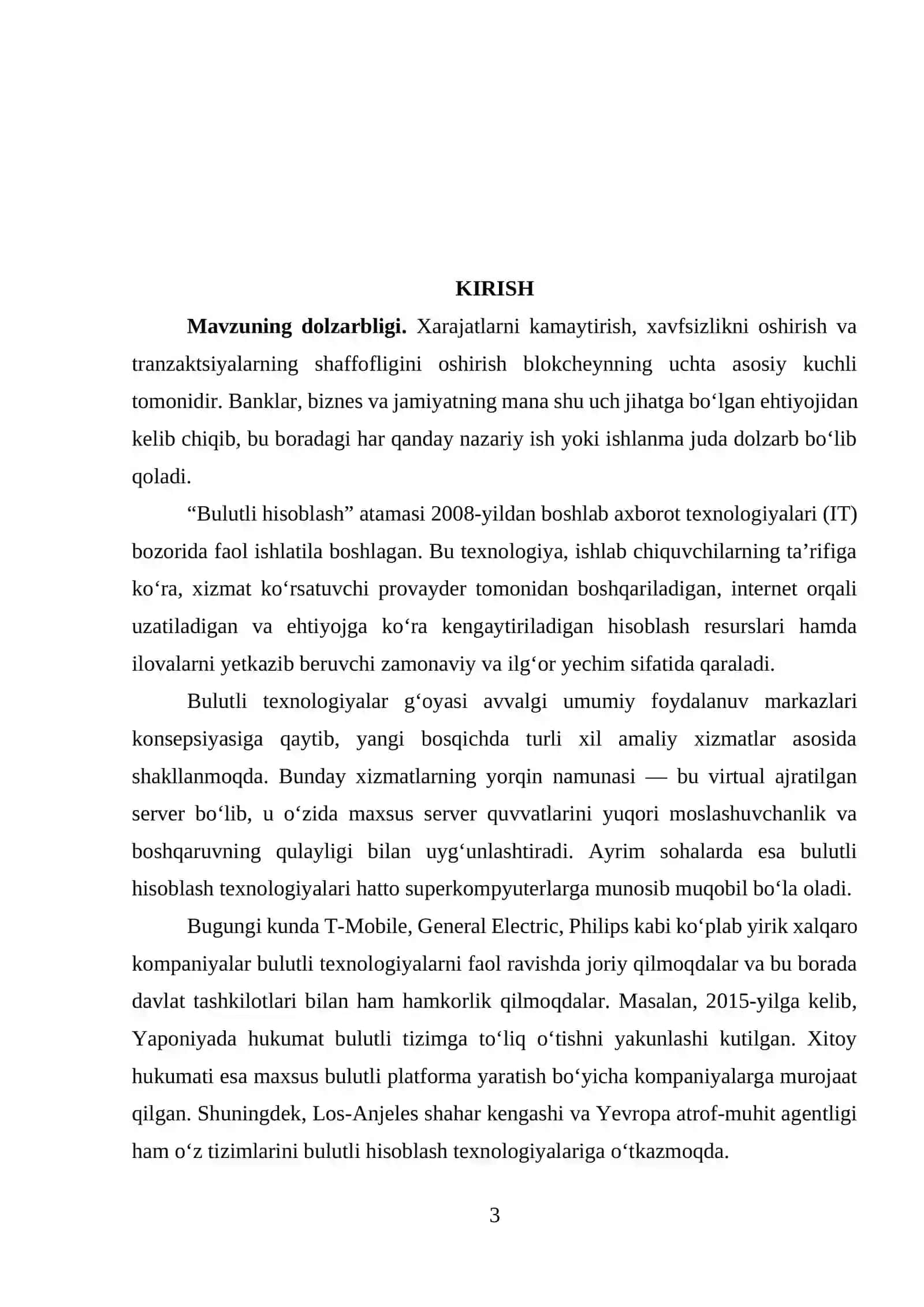 Bulutli hisoblash xavfsizligi xavflar va ularni minimallashtirish 3