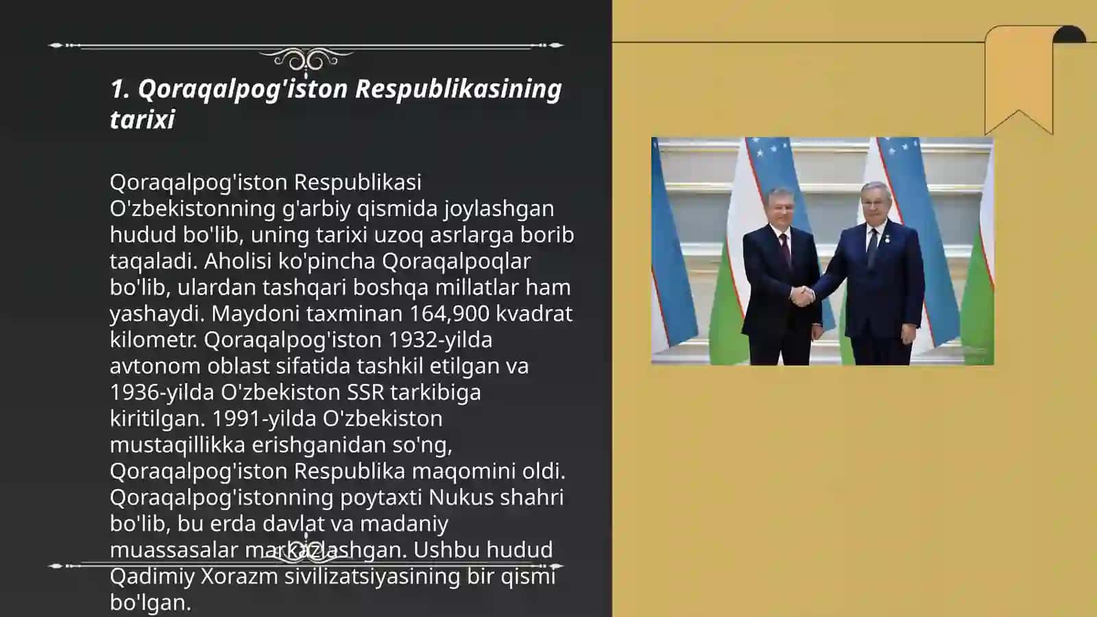 Qoraqalpog'iston Respublikasi Tarixi 3