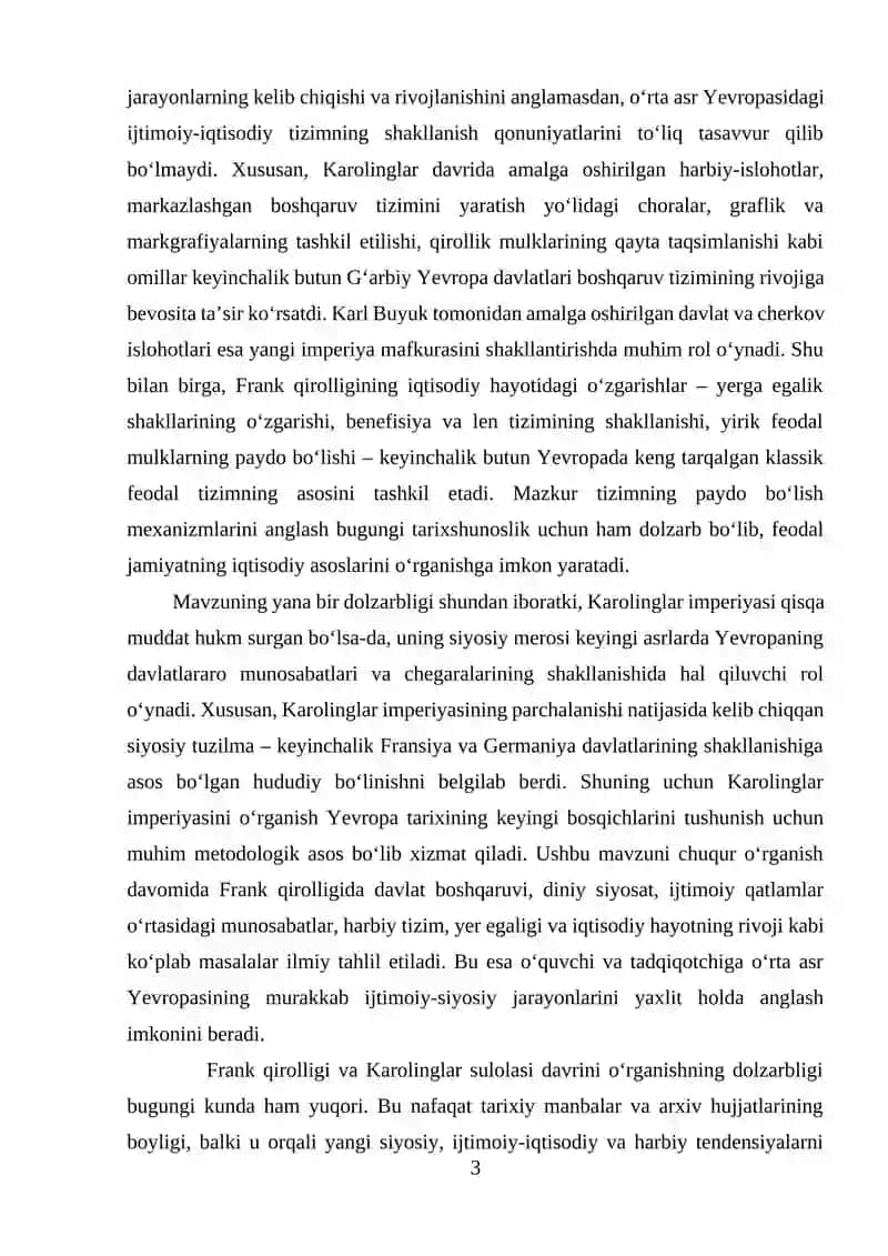 Karolinglar hukmronlik davrida Frank qirolligi 3
