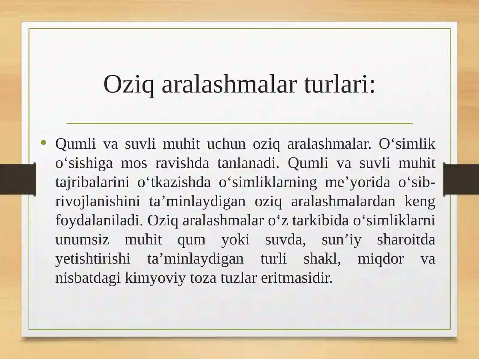 Oziqaralashmalarningahamiyati 3