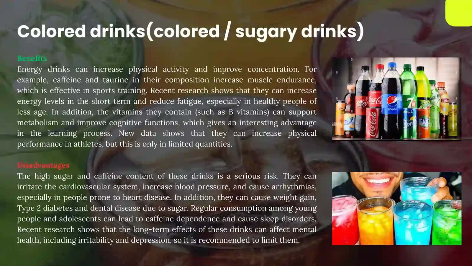 Beneficial and harmful food products 3