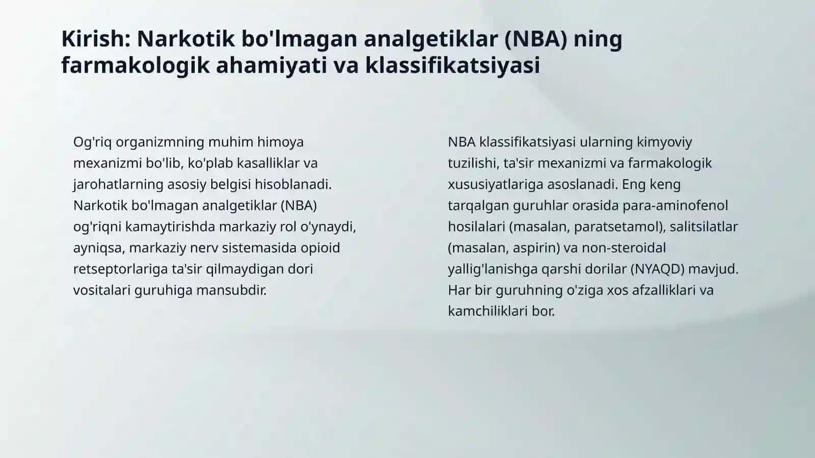 Nonarkotik analgetiklar 3
