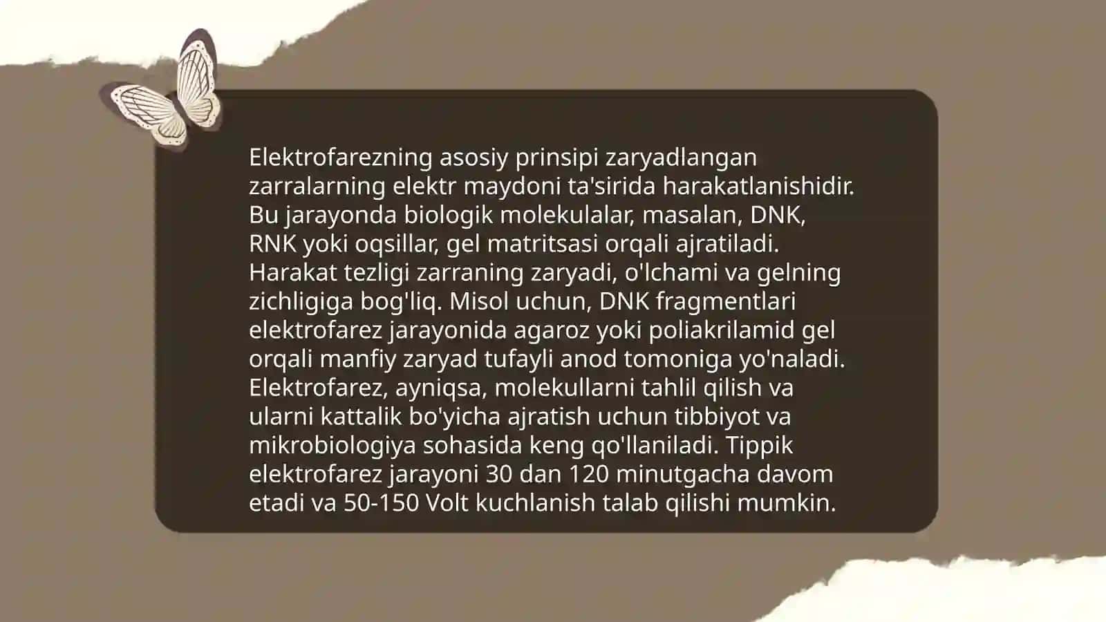 Elekrtofarez usuli va unga tasir etuvchi omillar 3