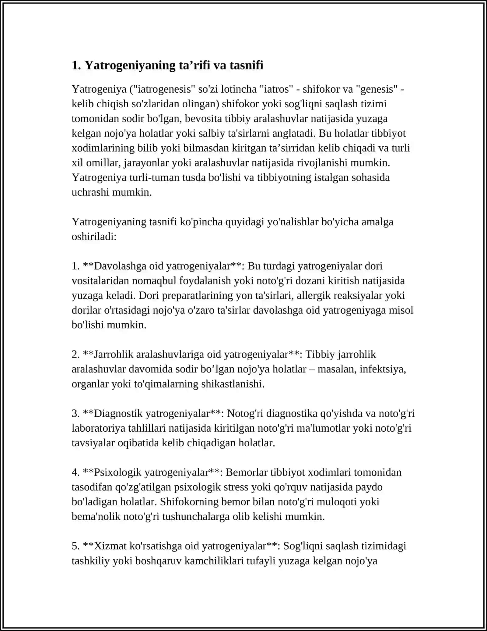 XOZIRGI ZAMON TIBBIYOTIDA YATROGENIYA 3