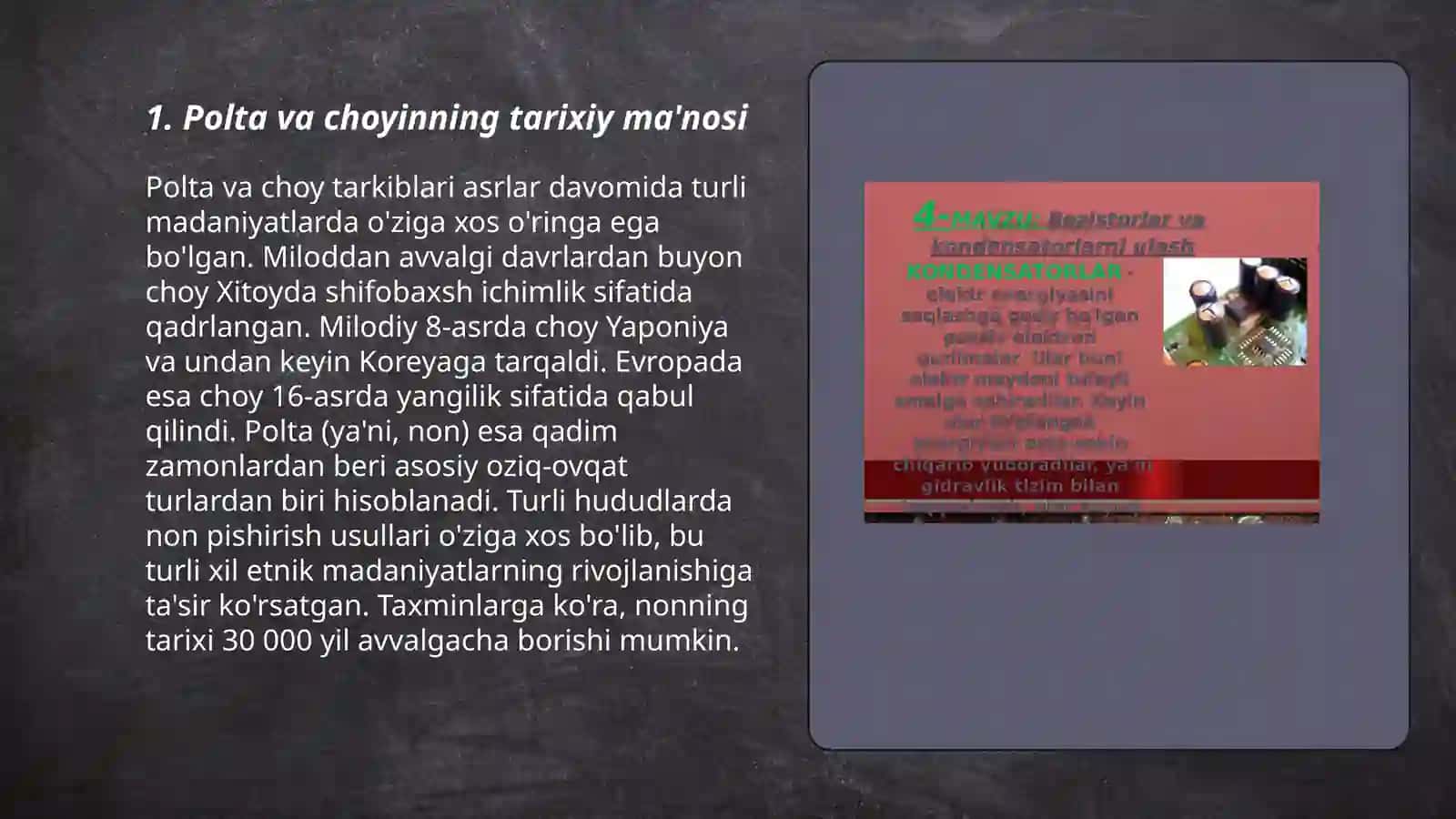 Polta va choyin qayta ishlsh 3