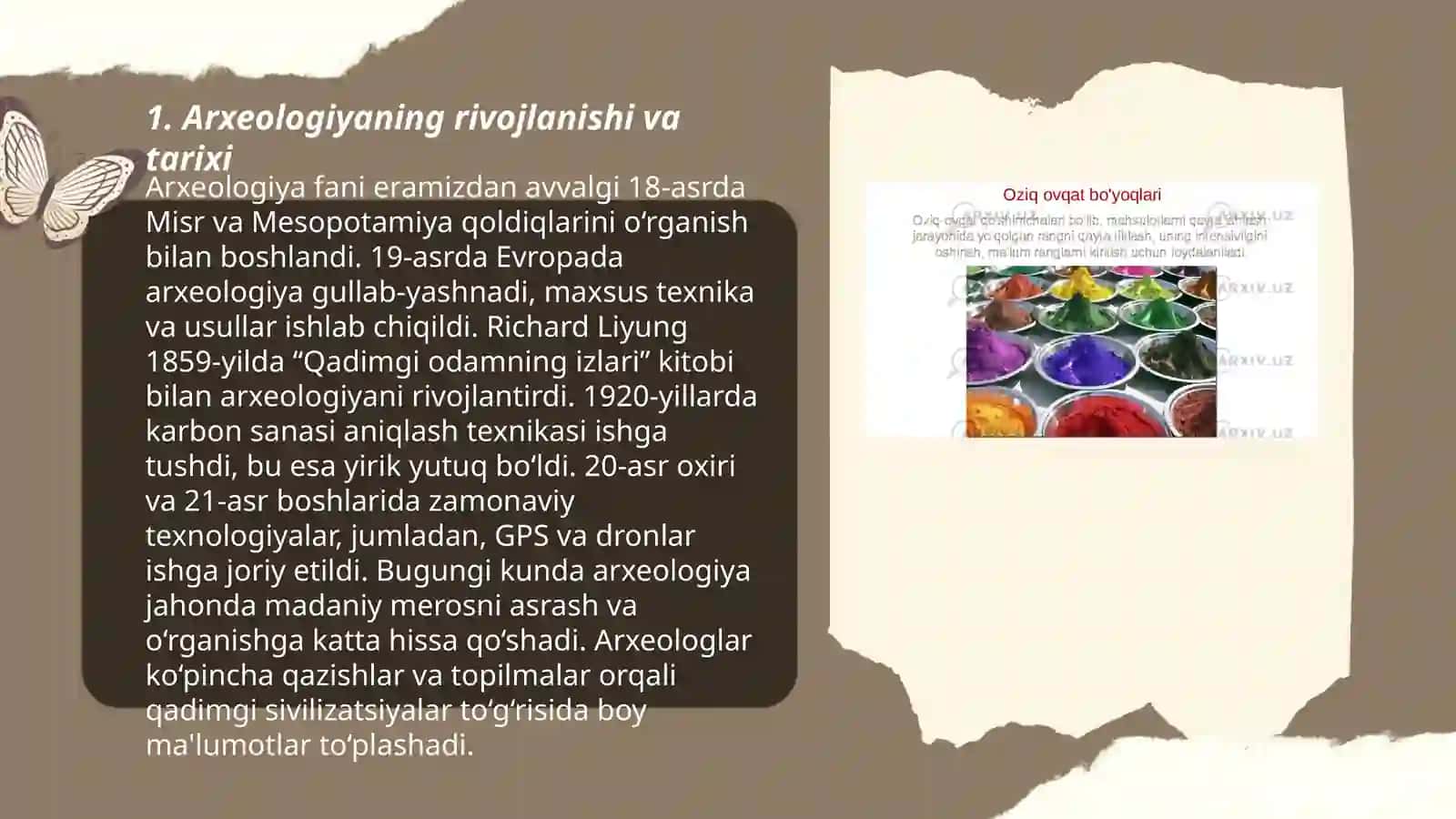 Arxeologiya va hozirgi zamon 3