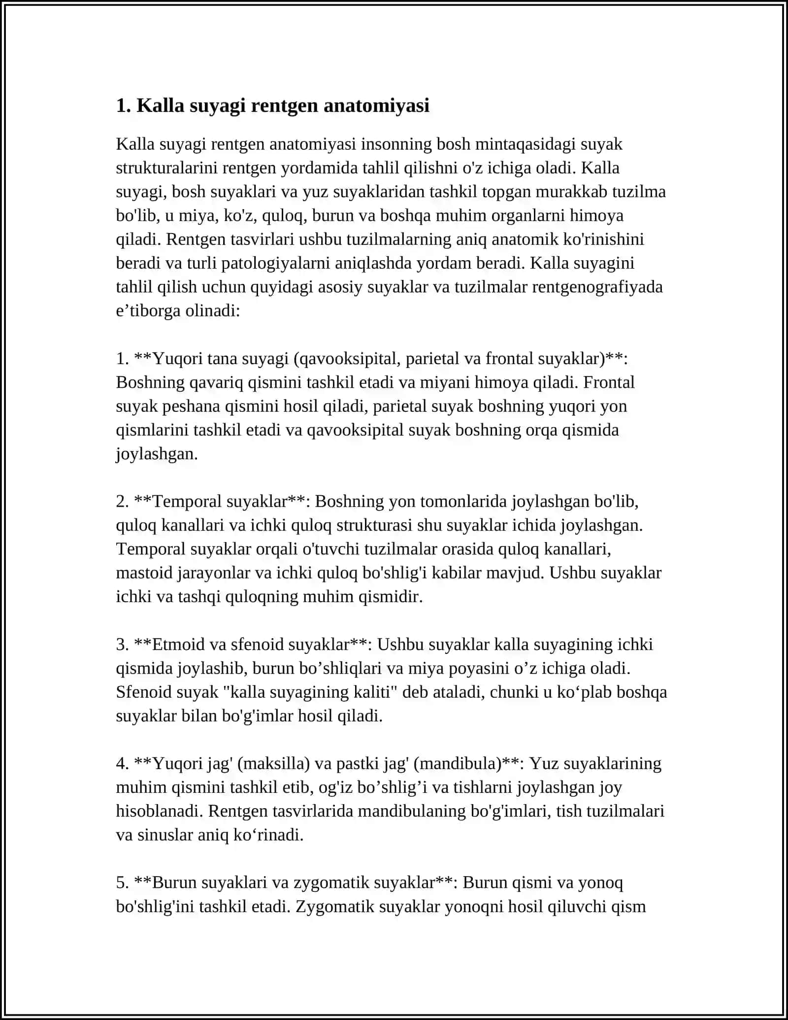 Kalla suyagi rentgen anatomiyasi 3
