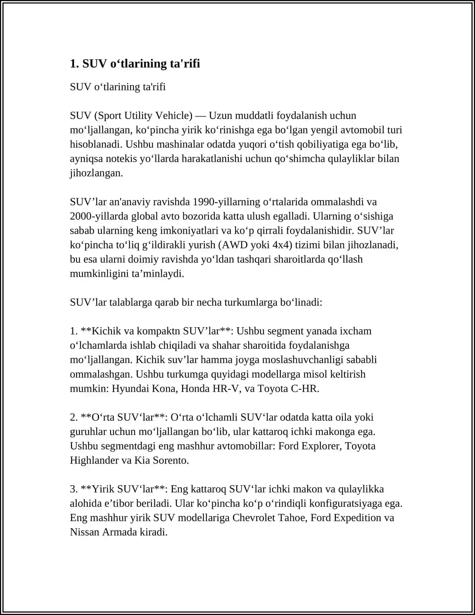 SUV OTLAR BÕLIMI VA KLAFIKATSIYASI 3