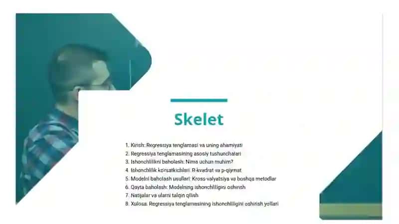 Regressiya tenglamalarining ishonchliligini baholash 3