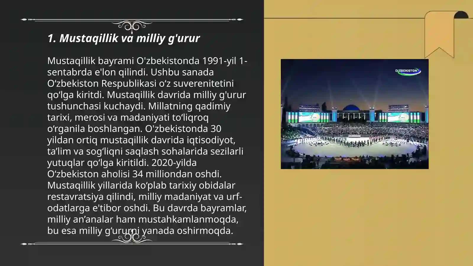 Mustaqillik va milliy g'urur 3
