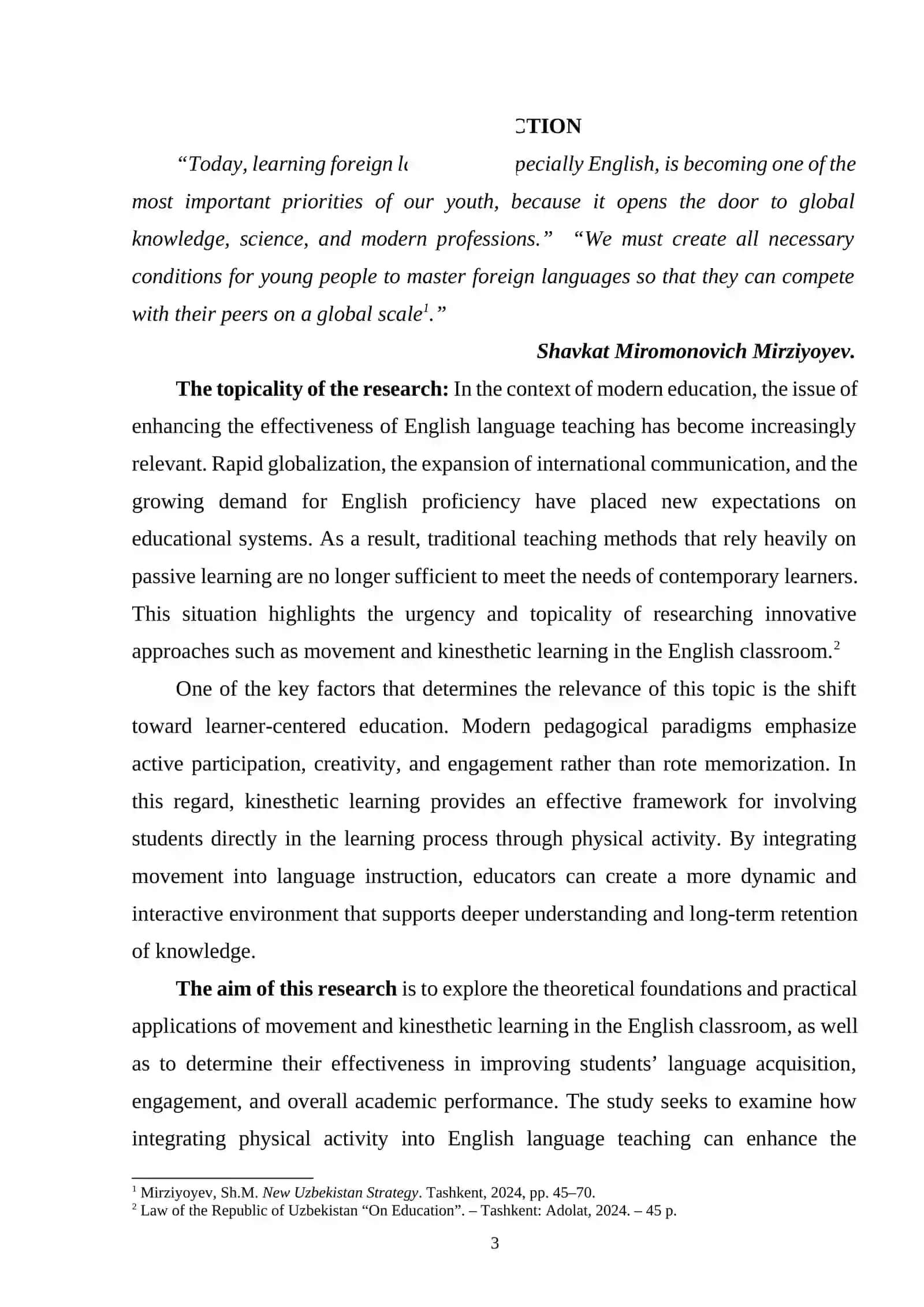 Movement and Kinesthetic Learning in the English Classroom 3