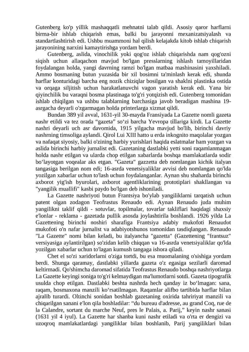 Insoniyat hayotida ilk bosma nashrlar 3