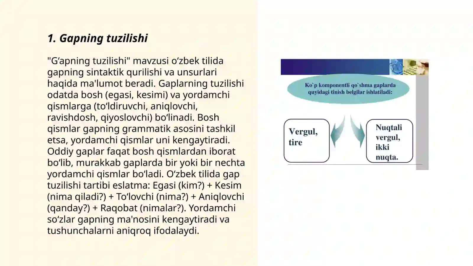Gapning tuzilishi 3