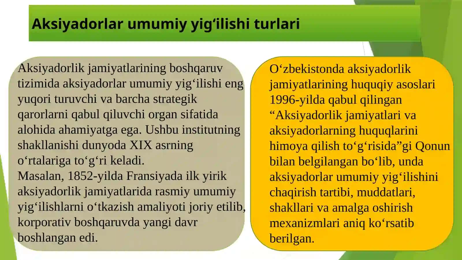 AKSIYADORLAR UMUMIY YIG‘ILISHINI CHAQIRISH TARTIBI 3