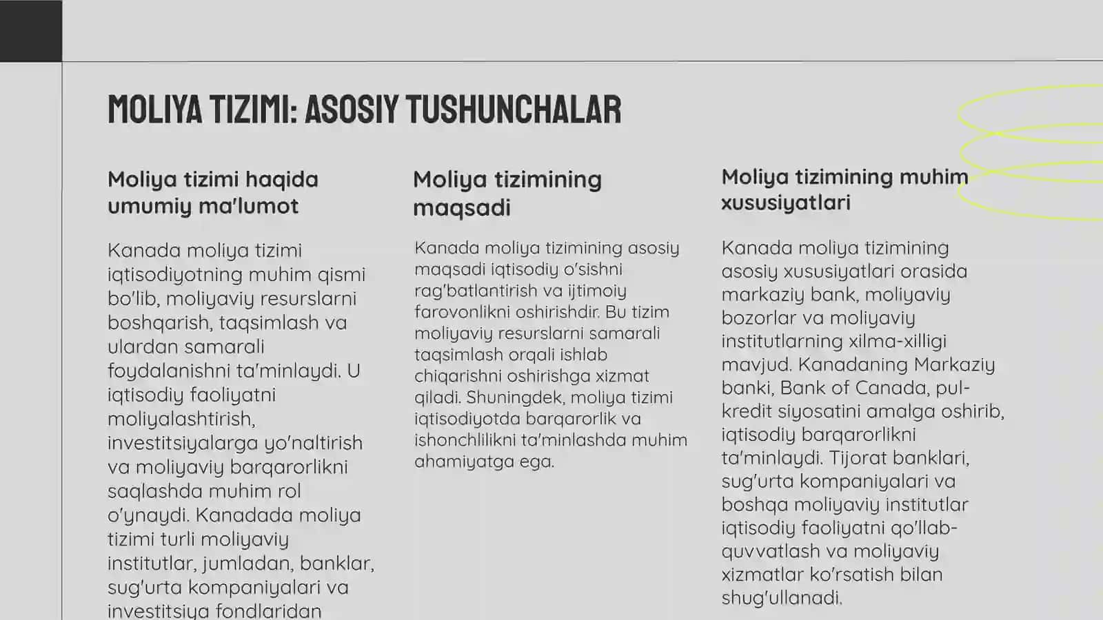 Kanada moliya tizimi 3