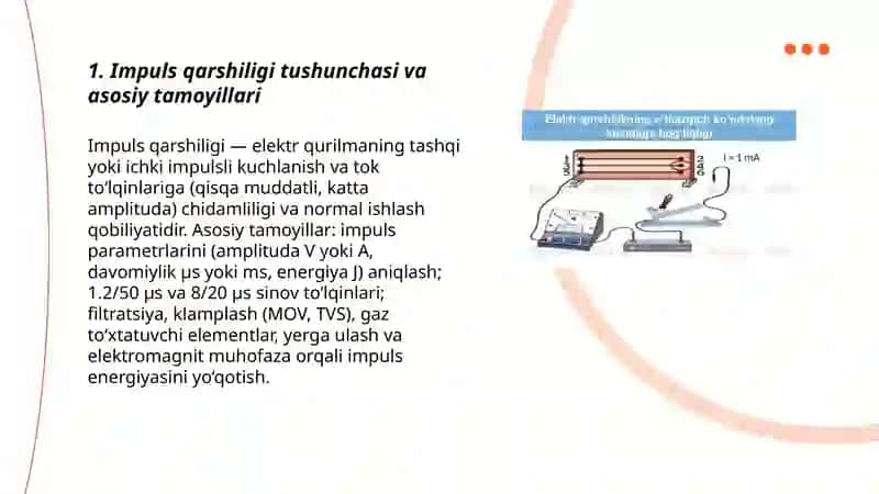 Elektr qurilmalarining impuls qarshiligi 3