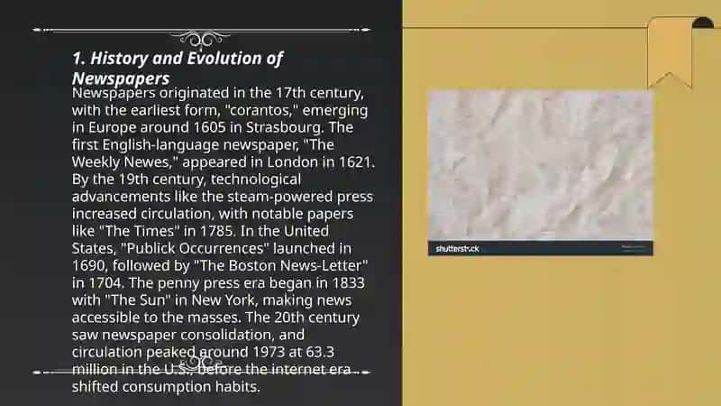 History and Evolution of Newspapers 3