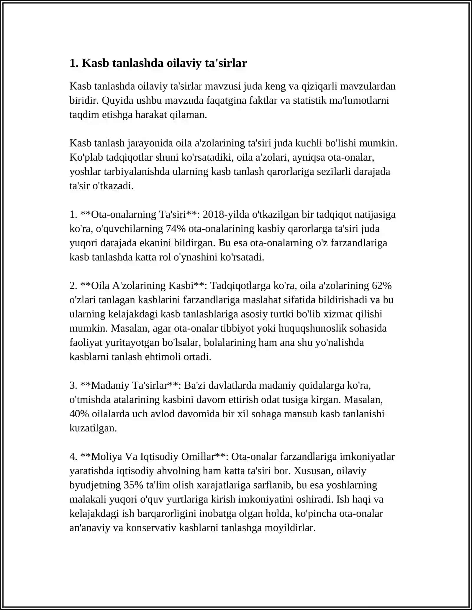 O'Spirinlarda Kasb Tanlash Muammolari va Yechimlar 3