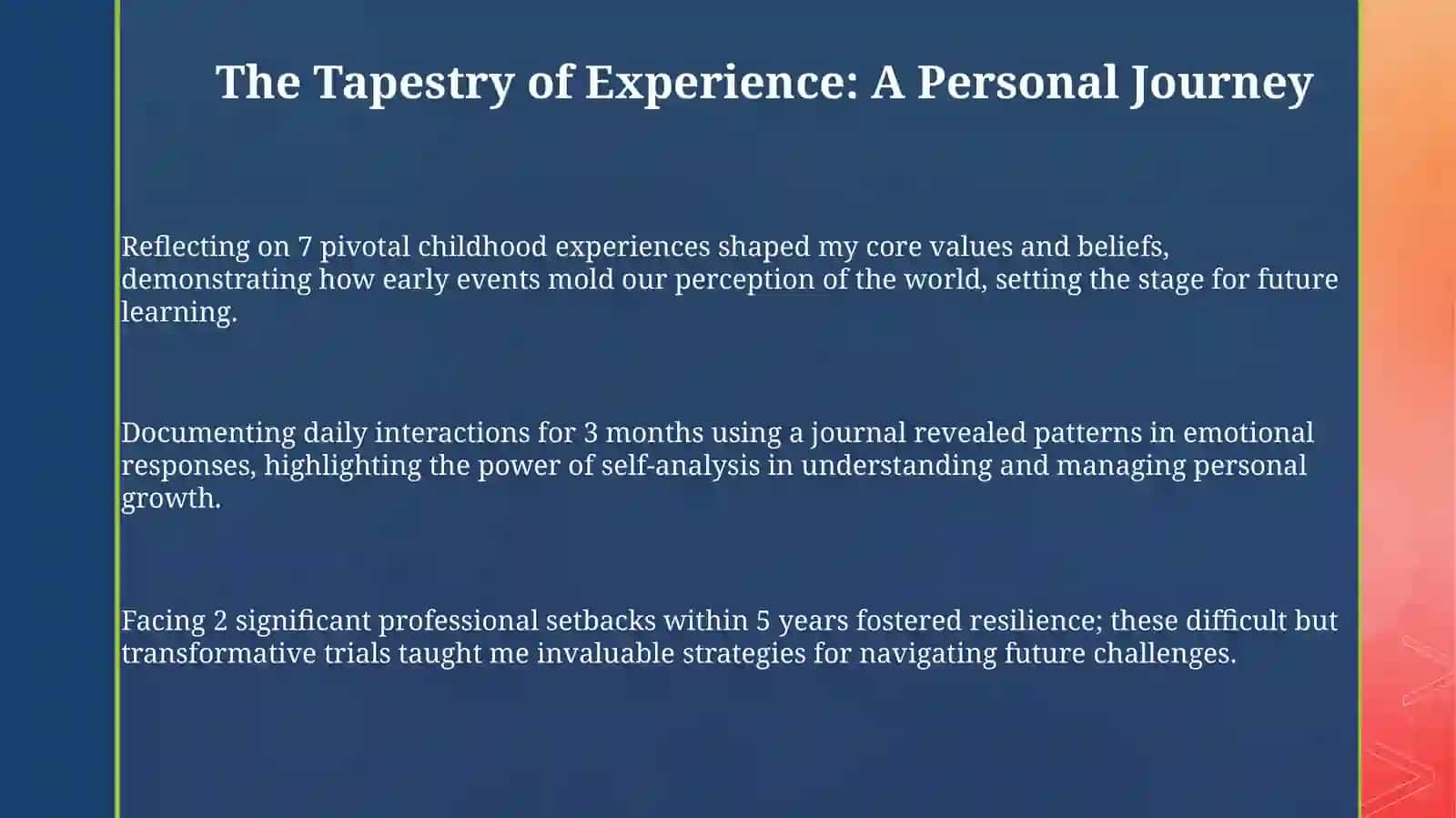 The Tapestry of Experience: A Personal Journey 3
