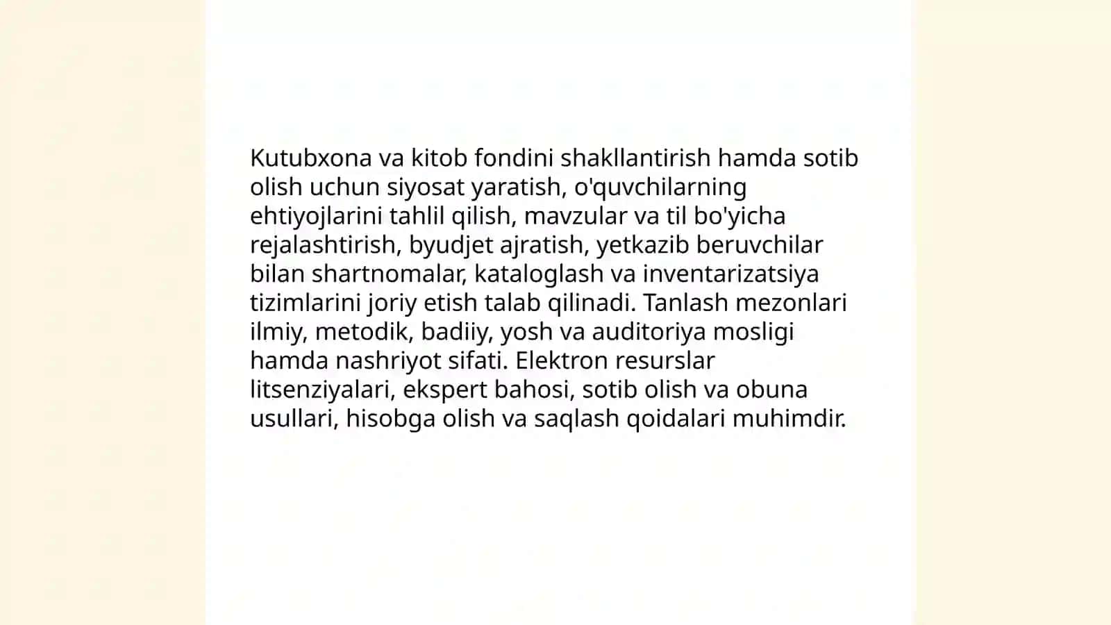 Kutubxona va kitob fondini shakllantirish 3