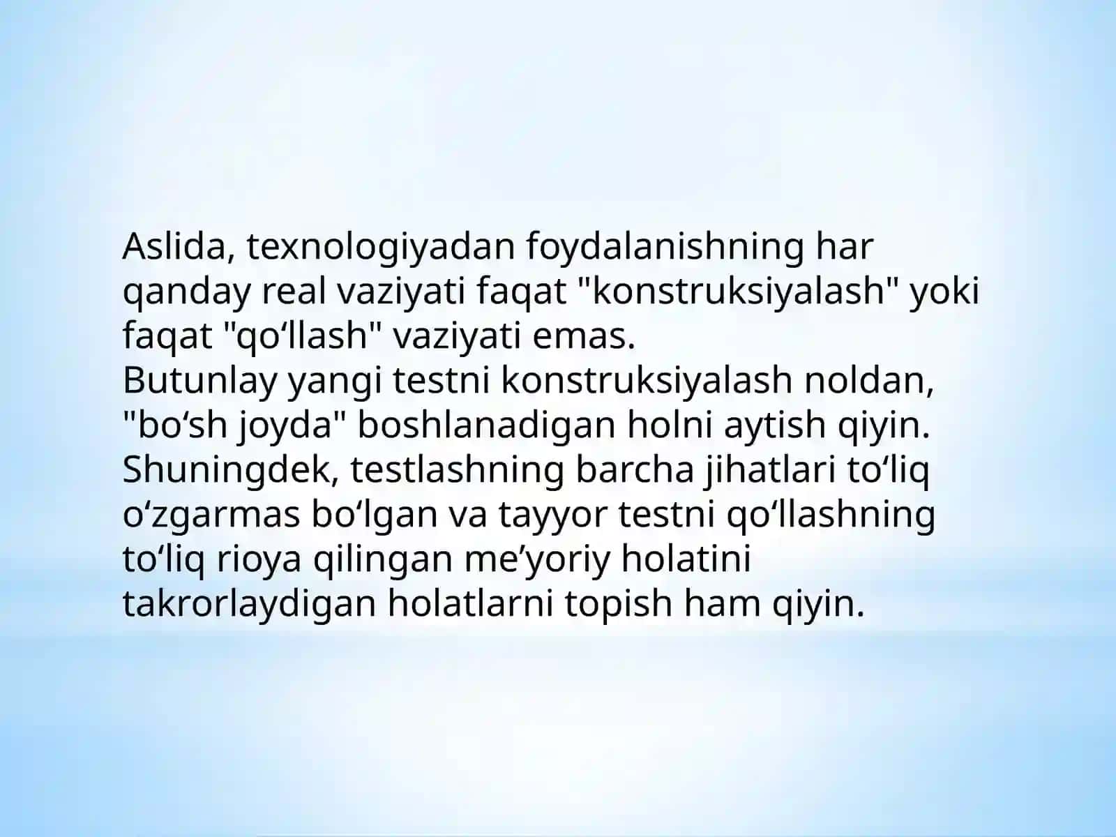 Xorijiy testlarni moslashtirish (1-qism) 3