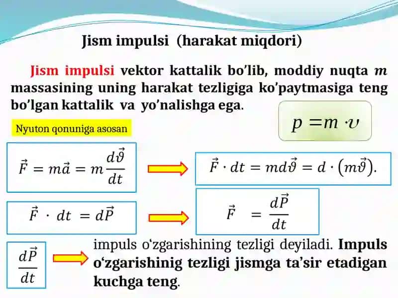 QATTIQ JISMLARNING AYLANMA HARAKAT DINAMIKASI 3