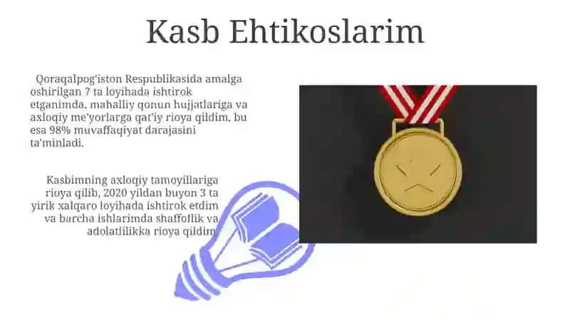 Mening Kasbim - Mening Faхrim 3